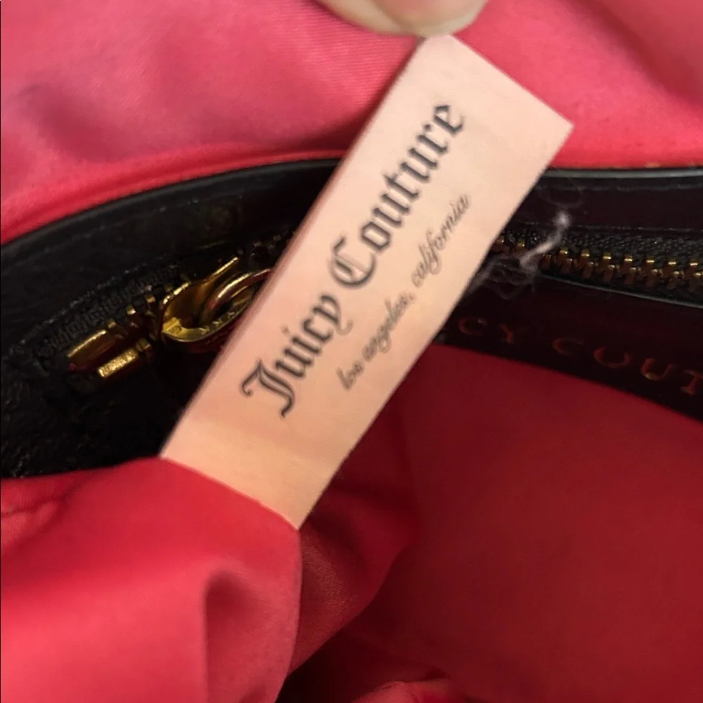 Juicy Couture black leather crossbody bag